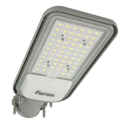 Светодиодный уличный консольный светильник Feron SP3040 80W 5000K 230V, серый фото 7