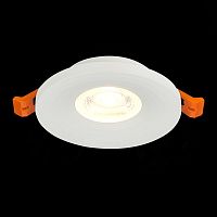 ST205.508.01 Св-к встр. Белый GU10 1*50W  D95xH27 220V Без ламп Встраиваемые светильники