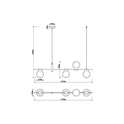 Подвесной светильник Vele Luce Ideale VL5872P24 фото 3