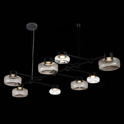 SL6005.403.08 Светильник подвесной ST-Luce Черный/Дымчатый, Прозрачный LED 8*3W 3000K VALLO фото 15