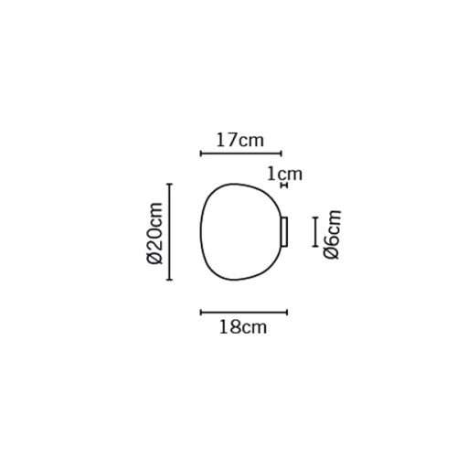 Настенный/Потолочный светильник Lumi Mochi d20 фото 3