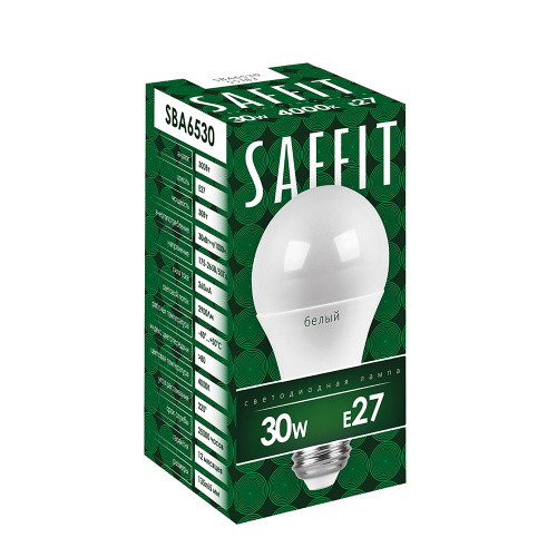Лампа светодиодная SAFFIT SBA6530 Шар E27 30W 230V 4000K фото 2