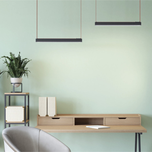 DK5577-BK Cветильник для трека-ремня Belty, серия Linear, со светодиодом, L642*W40*H45мм, 48V DC, 24W, RA90, 120°, 3000K, IP20, черный, алюминий фото 2
