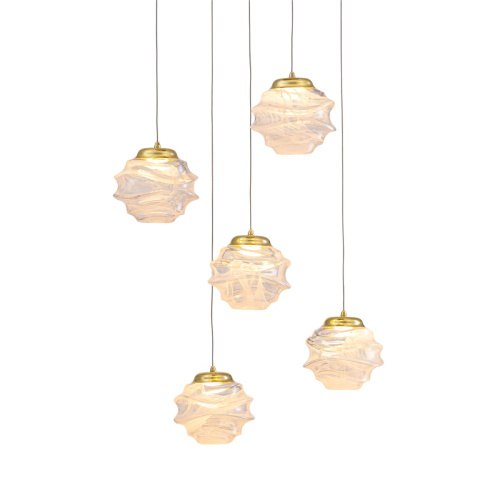 Подвесной светильник MD25030003-5A gold/clear