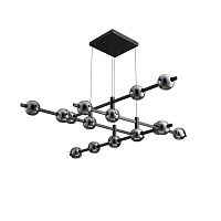 Люстра подвесная Alfa Light F3024-17 SMOKE