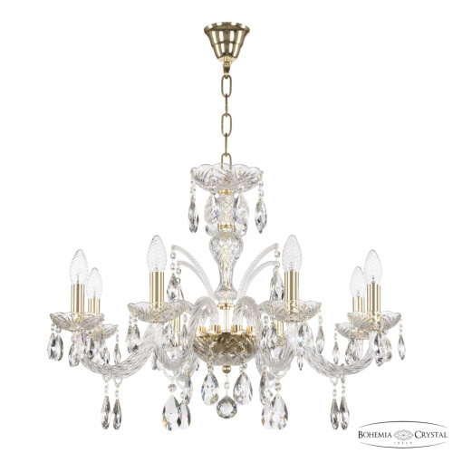 Люстра хрустальная 118/8/240 G Bohemia Ivele Crystal (Богемия Ивеле Кристалл)