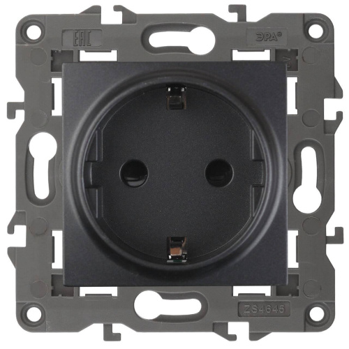 Розетка ЭРА Elegance 2P E Schuko со шторками 16A 250V 14-2102-05 Б0034276 Розетка ЭРА Elegance 2P E Schuko со шторками 16A 250V 14-2102-05 Б0034276