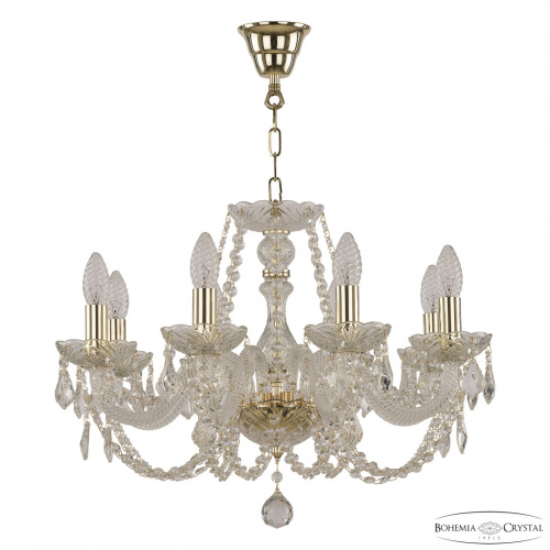 Люстра хрустальная 101/8/195 G Leafs Bohemia Ivele Crystal (Богемия Ивеле Кристалл)