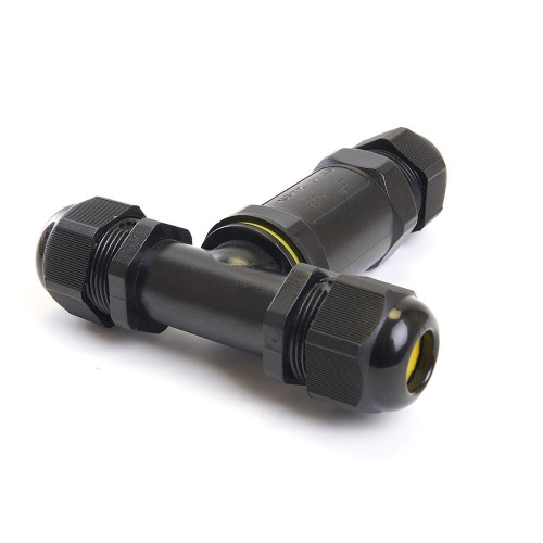 Соединитель-коннектор для проводов LD530, 3-контактный, водонепроницаемый (клемма 3pin), черный фото 5