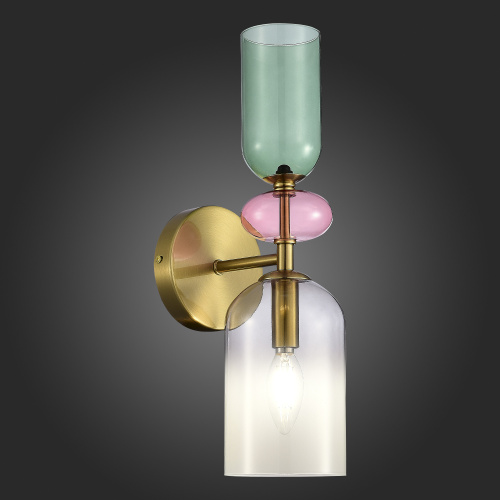 SL2000.201.01 Бра ST-Luce Золотистый/Дымчатый E14 1*40W GEA фото 4