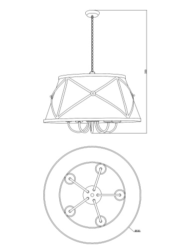 Светильник подвесной Moderli V1260-5P Berta фото 2