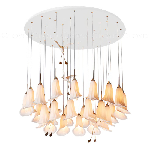 Люстра Cloyd OSANNA C29 / Ø100 см - керамика - белый (арт.11891)