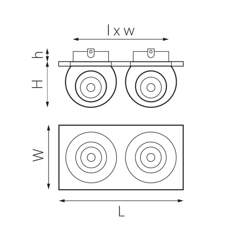 Комплект из светильника и рамки Lightstar Intero Ball (217526+217072+217072) i5267272 фото 2