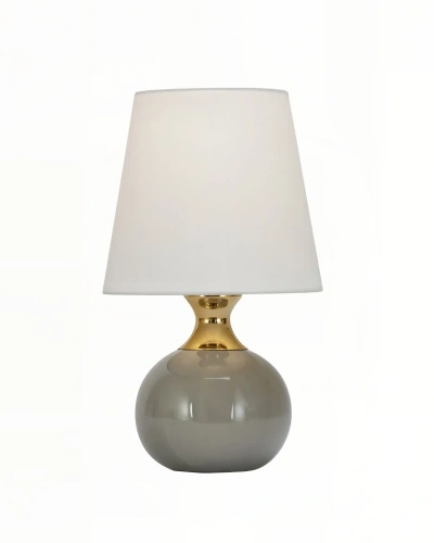 Настольная лампа "Бенсон" с серым керамическим основанием