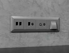 Лицевая панель AMBRELLA VOLT ALFA AP5121