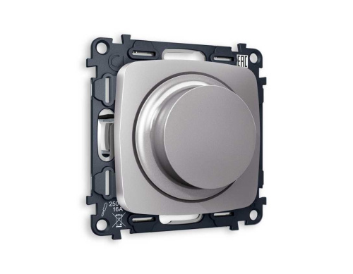 Комплект механизма светорегулятора универсального AMBRELLA VOLT OMEGA Сталь матовый 25-600W/LED 5-300W QUANT (OP5055, VM136) MO505510