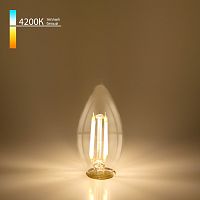Филаментная светодиодная лампа "Свеча" С35 7W 4200K E14 (C35 прозрачный) BLE1412