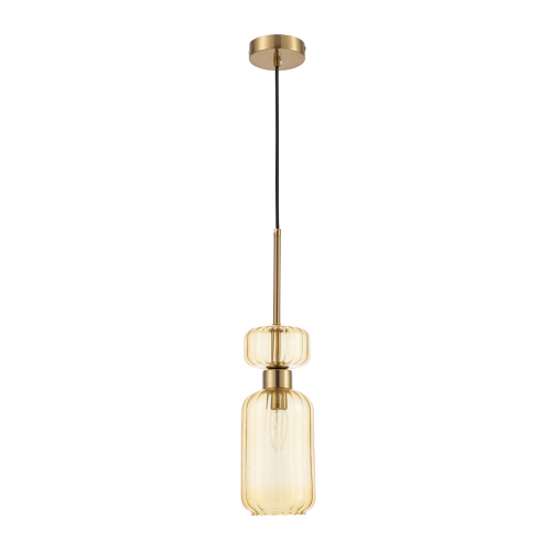 Подвесной светильник Escada 1141/1S E14*60W Antigue copper/Amber фото 2