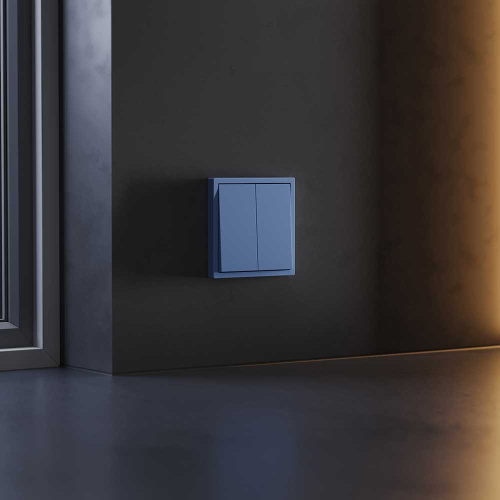 Клавиши для выключателя/переключателя двухклавишного, S70 (деним) Voltum VLS000315 фото 3