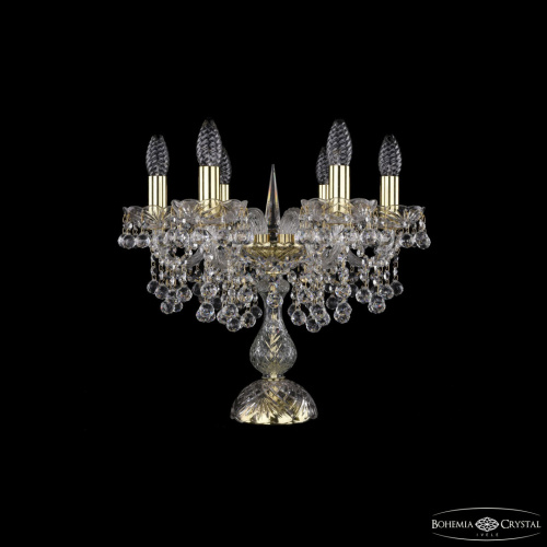 Настольная лампа хрустальная 1409L/6/141-39 G