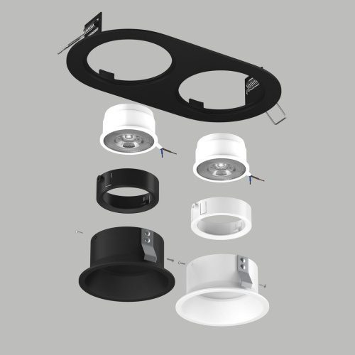 Комплект со светильником Lightstar Domino Round (214657+214606+214607+214006+214007) D6570607WBMOD фото 2