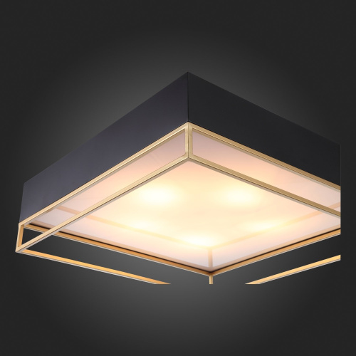 SL1127.422.05 Светильник потолочный ST-Luce Черный, Матовое золото/Белый E27 5*40W CHODO фото 2