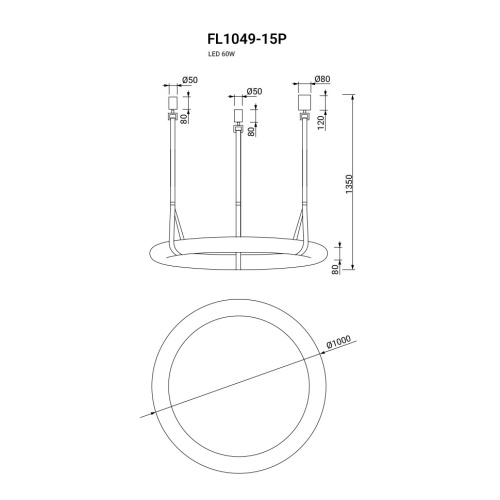 Подвесная люстра Secretum FL1049-15P фото 4