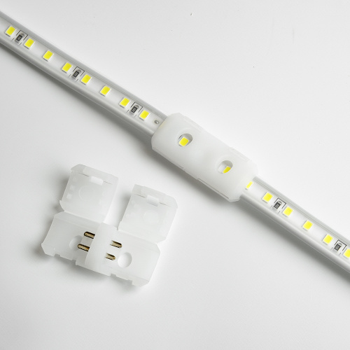 Светодиодная LED лента Feron LS710, 120SMD(2835)/м 10Вт/м 220V длина 25м, 3000K, IP65, с 1 сетевым шнуром, 2 заглушками, 2 коннекторами в комплекте фото 4