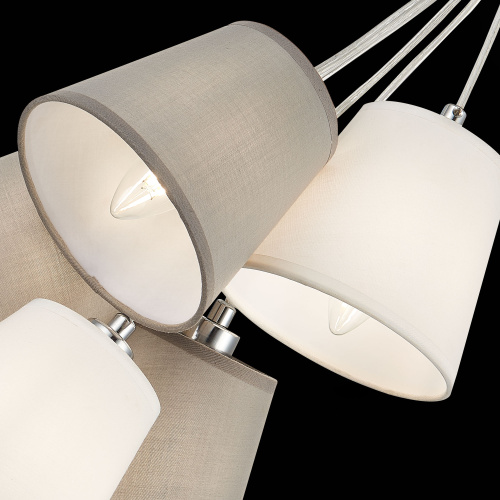 SLE300403-05 Светильник подвесной Хром/Белый, Серый E14 5*40W PRATO фото 8