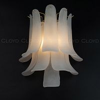 Бра Cloyd AZORES-A W2 / выс. 42 см - латунь светл. - белое матовое стекло (арт.20470)