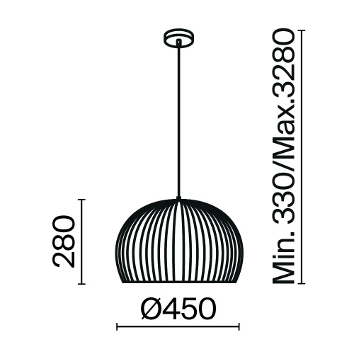 Подвесной светильник Maytoni MOD195PL-01W1 фото 2