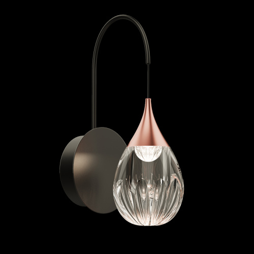 Настенный светильник MB24001004-1A copper/clear фото 2