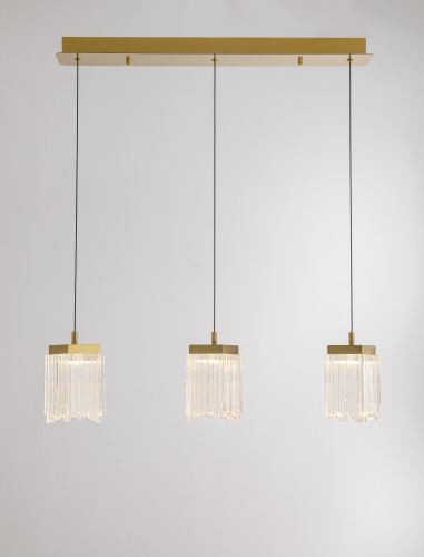 Подвесной светильник MD25020403-3B2 Satin gold, LED/16.4W, 3000K dimmable фото 2