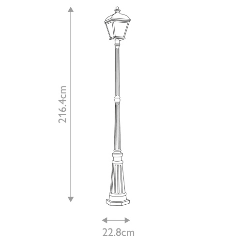 Фонарный столб Elstead, Арт. BAYVIEW-5L-BK фото 5