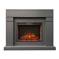 Электрокамин RealFlame Lindelse 25,5/26 GR серый c очагом Sparta 25,5 LED
