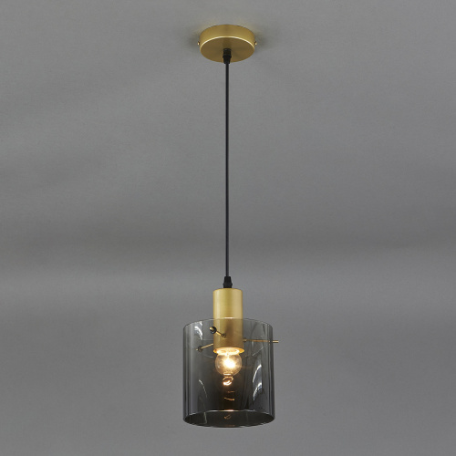 Подвесной светильник Escada 1104/1S E27*40W Gold/Black фото 3