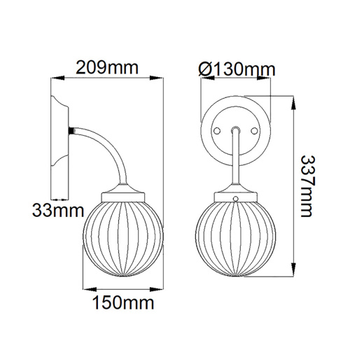 Бра  Elstead Lighting, Арт. DL-COSMOS1 фото 5