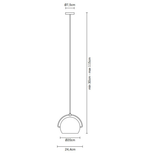 Подвесной светильник Beluga Steel d20 фото 2