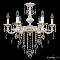 Люстра с хрустальными подвесками AL78101/6/175 B WMG Leafs Bohemia Ivele Crystal (Богемия Ивеле Кристалл)