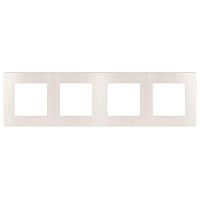 Рамка 4-постовая ЭРА 12 сатин перламутр 12-5104-15 Б0052538