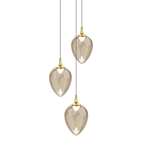 Подвесной светильник MD24001012-3A brass/champagne