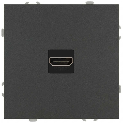 Розетка ЭРА Galaxy 15-3114-06 HDMI IP20 графит Б0070799