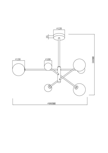 Подвесная люстра Freya Sphirity FR5376CL-06B фото 2