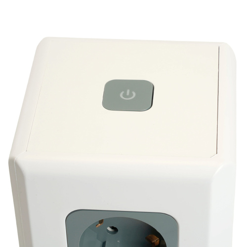 Удлинитель 12-местн с/з, 3x1мм2, 1.5 м,250В,16А, 3520Вт 3USB A + 1C 5V 3,4A, белый, серый серия Comfort HM10-61-01 фото 2