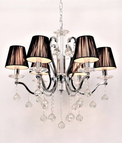 Хрустальная подвесная люстра Lumina Deco Bellisica LDP 8033-6 BK фото 2
