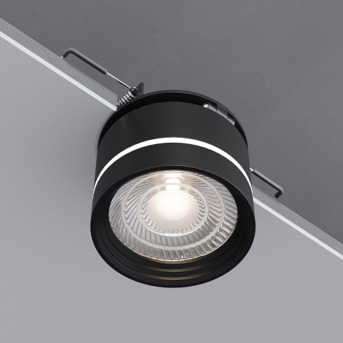 Встраиваемый поворотный светодиодный светильник 8W 4200K чёрный 25035/LED фото 4