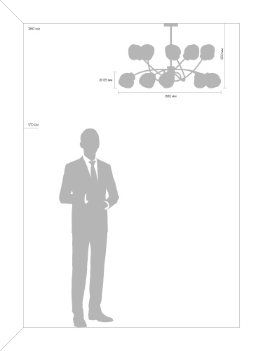 Люстра Freya FR8017PL-10MG фото 2