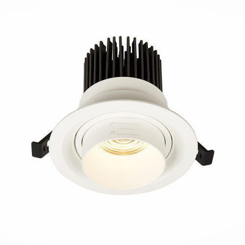 ST701.538.12 Св-к встр. Zoom Белый LED 1*12W 3000K 960Lm Ra90 15°-60° IP20 D115xH95 170-240V Встраиваемые светильники фото 5