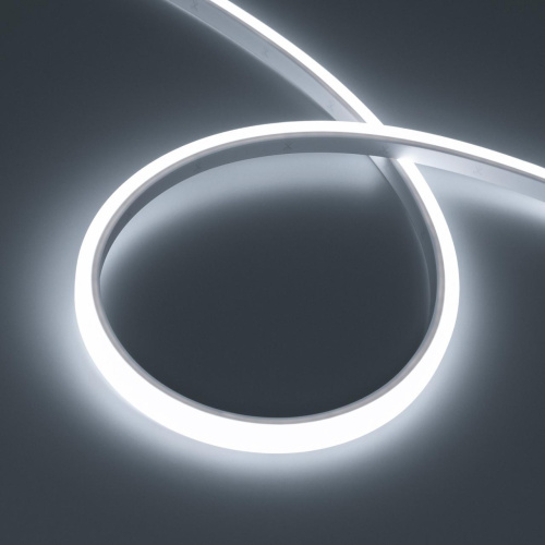 Светодиодная лента герметичная WAVE-TOP-PU-A144-10x10mm 24V White5700 (5 W/m, IP68, 1m, wire x1) Arlight 052596
