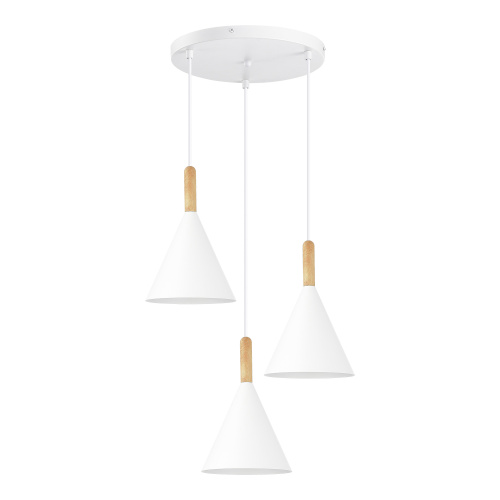 SLE1255-513-03 Светильник подвесной Белый/Белый E27 3*40W ARKET фото 6